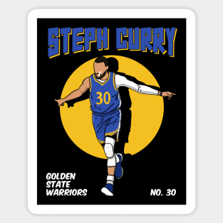 Steph Curry Comic Style Art Sticker